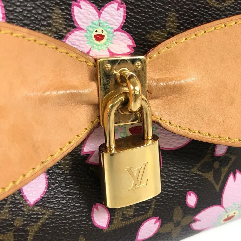 Louis Vuitton Cherry Blossom Sac Retro Handbag black - Picture 8 of 14